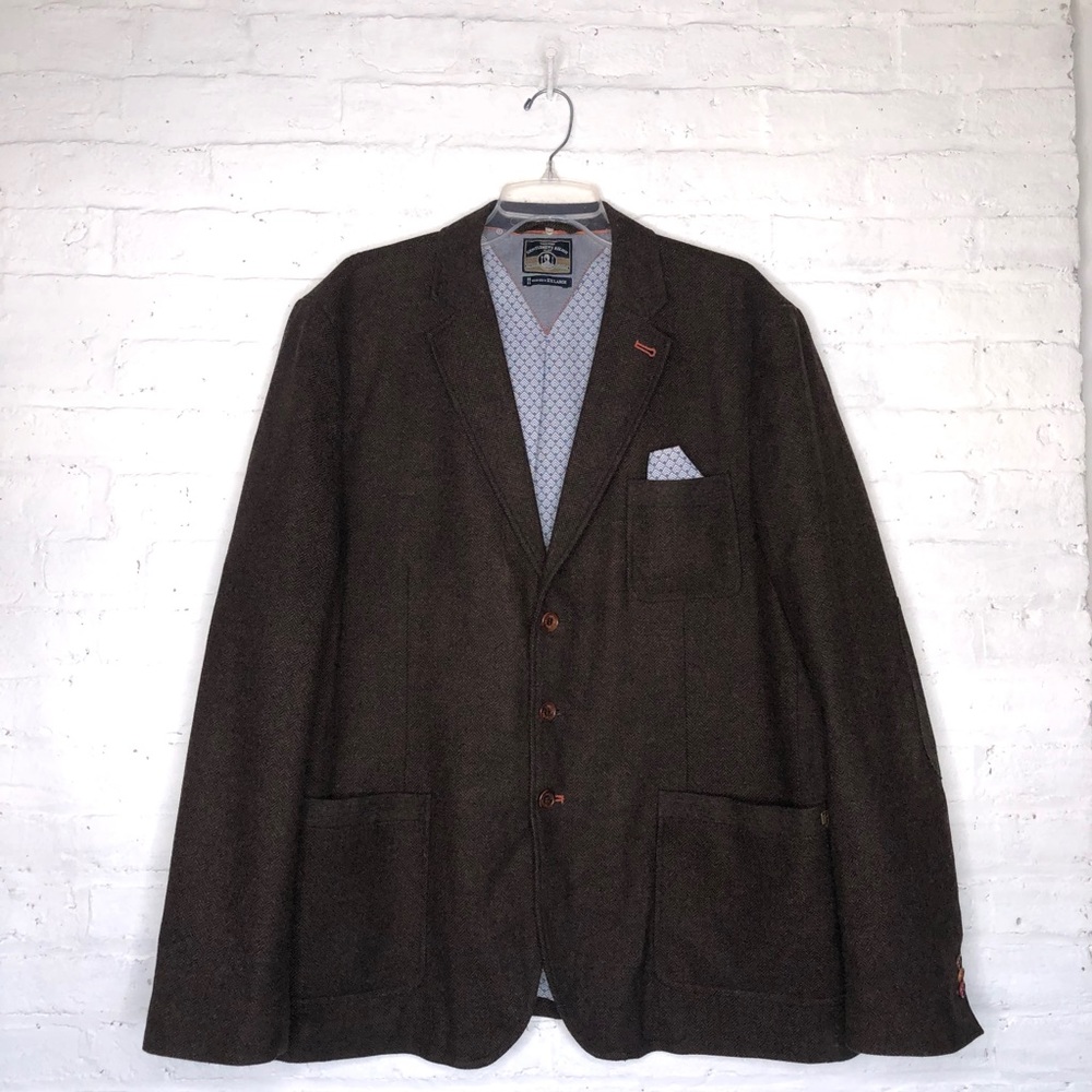 White Stuff Gentlemen Relish Men Brown Blazer XXL